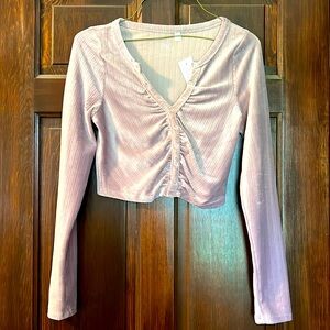 NWT PACSUN long sleeve crop top